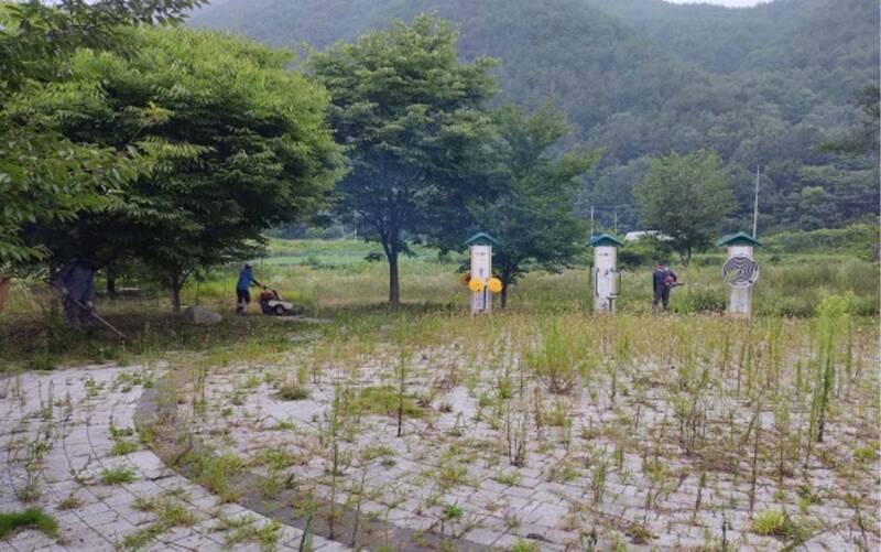 증산면 이장협의회, 여름 피서지 환경정비 실시