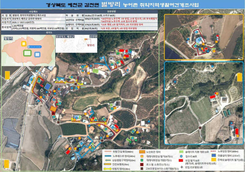 예천군,‘24년 취약지역 생활여건 개조사업 3개 마을 선정 쾌거