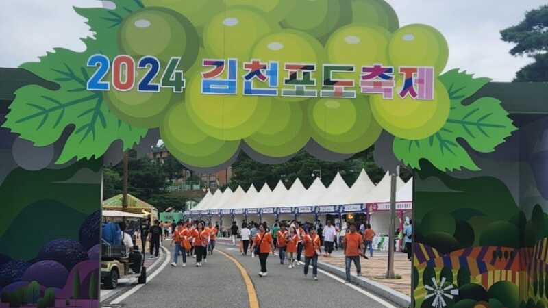 2024 김천포도축제 개막 ••• 볼거리, 먹거리 다양한 체험까지