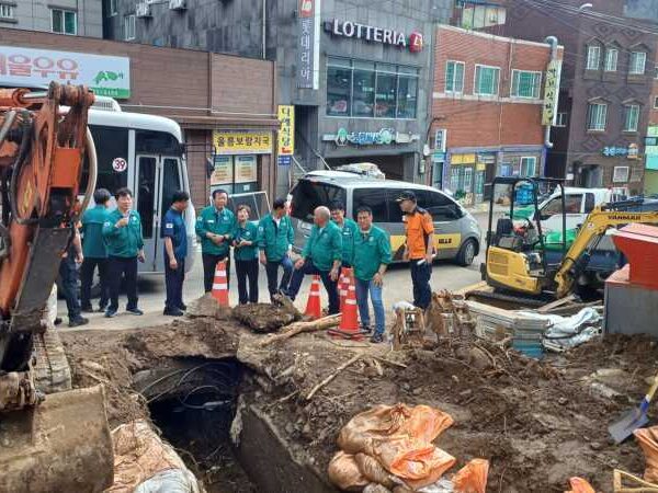 경북도의회 건설소방위원회, 울릉도 집중호우 피해현장 방문